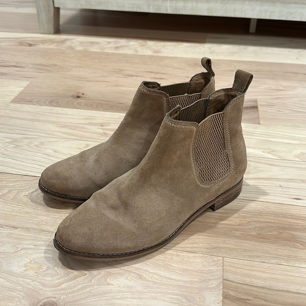 Tan Suede TOMS Ankle Boots